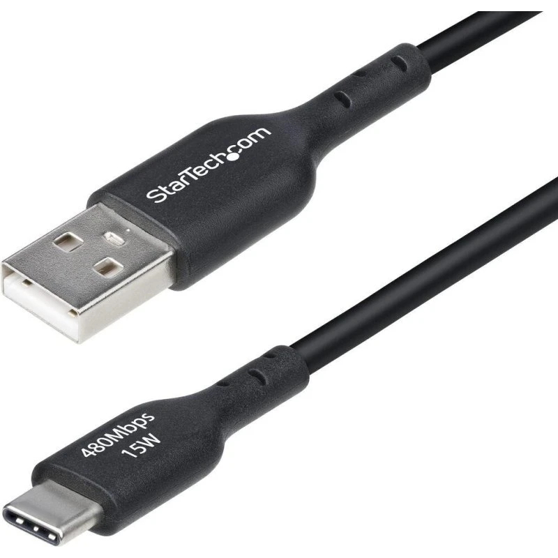 StarTech USB-A til USB-C-kabel 1 m – 3 A (Sort)