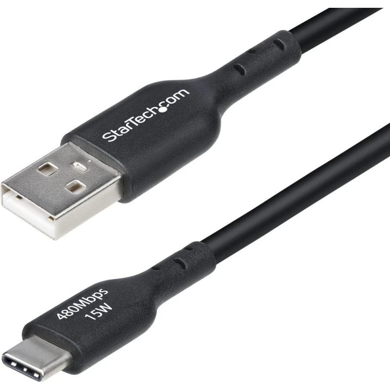 StarTech USB-A til USB-C kabel 3 m - Sort, USB 2.0, 3A