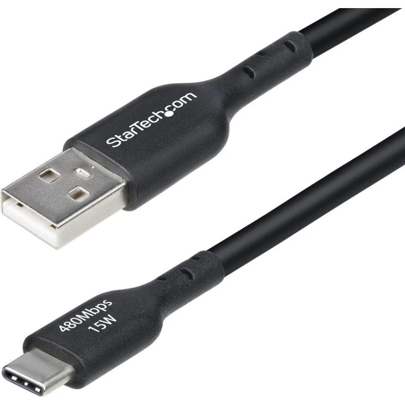StarTech USB-A til USB-C kabel 4 m, 3 A (sort)