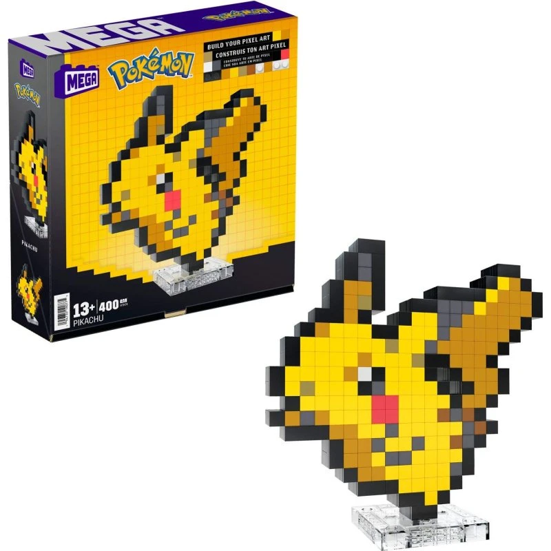 MEGA Pokémon Pixel Art Pikachu - 398 klodser