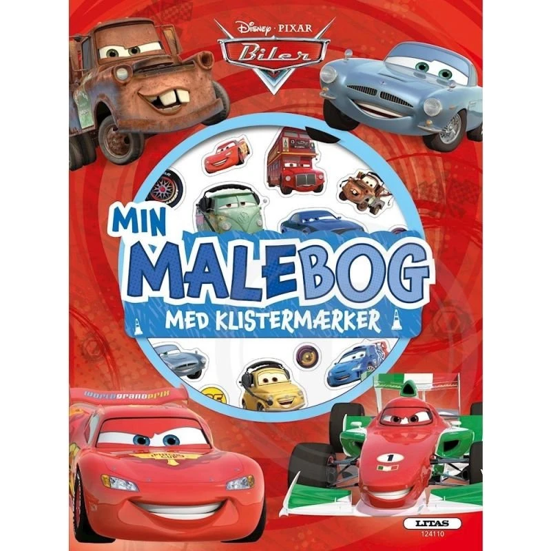 Disney Biler – Malebog med klistermærker (4+ år)