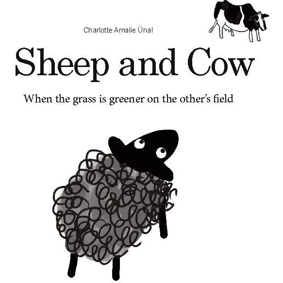 Sheep and Cow – billedbog om lykke (engelsk)