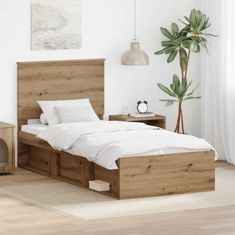 Sengestel Artisan i eg 90x190 cm – Massiv fyrretræ