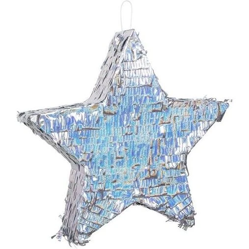 Stern Stjerne-piñata sølv 44 x 44 cm