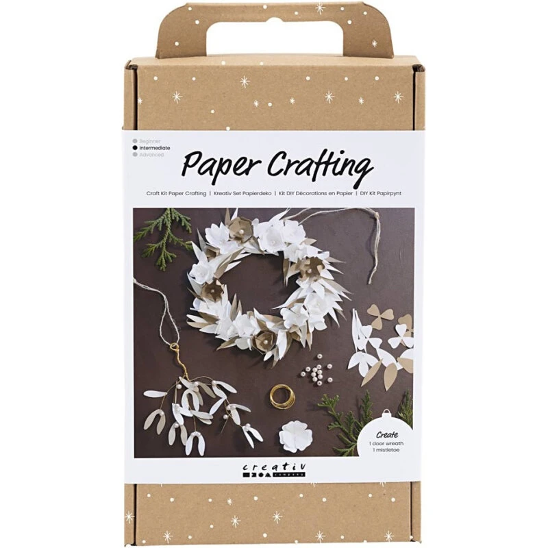 CC Hobby DIY Kit Papirpynt - Julekrans og Mistelten