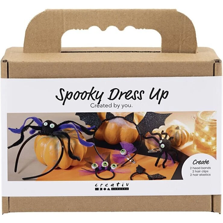 Creativity in a Box Mini DIY Kit – Spooky hårpynt, black/lilac/purple