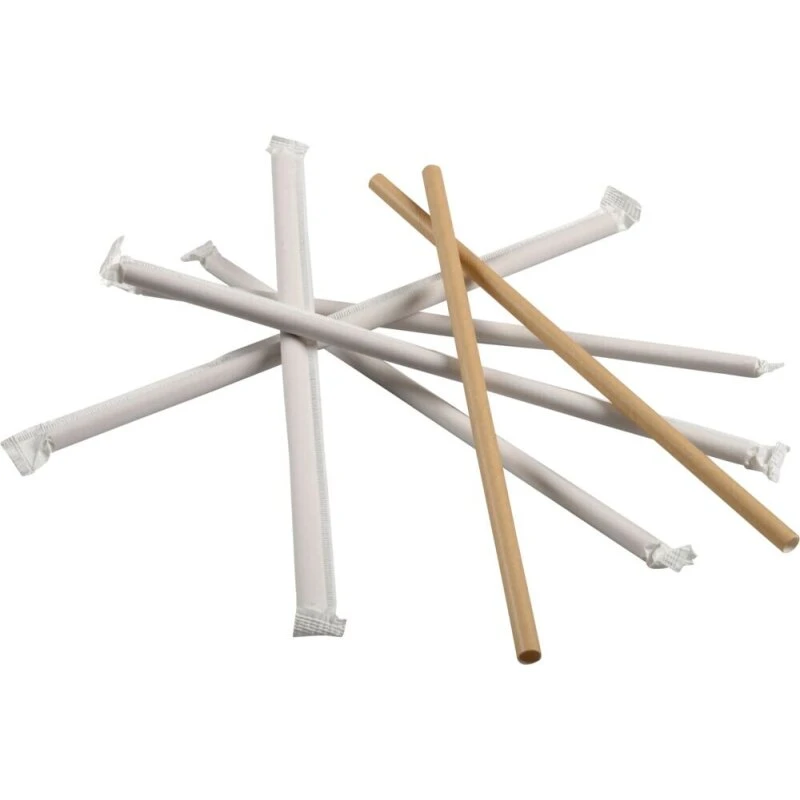 Abena Gastro papirsugerør 24 cm Ø8 mm brune, enkeltindpakkede 4000