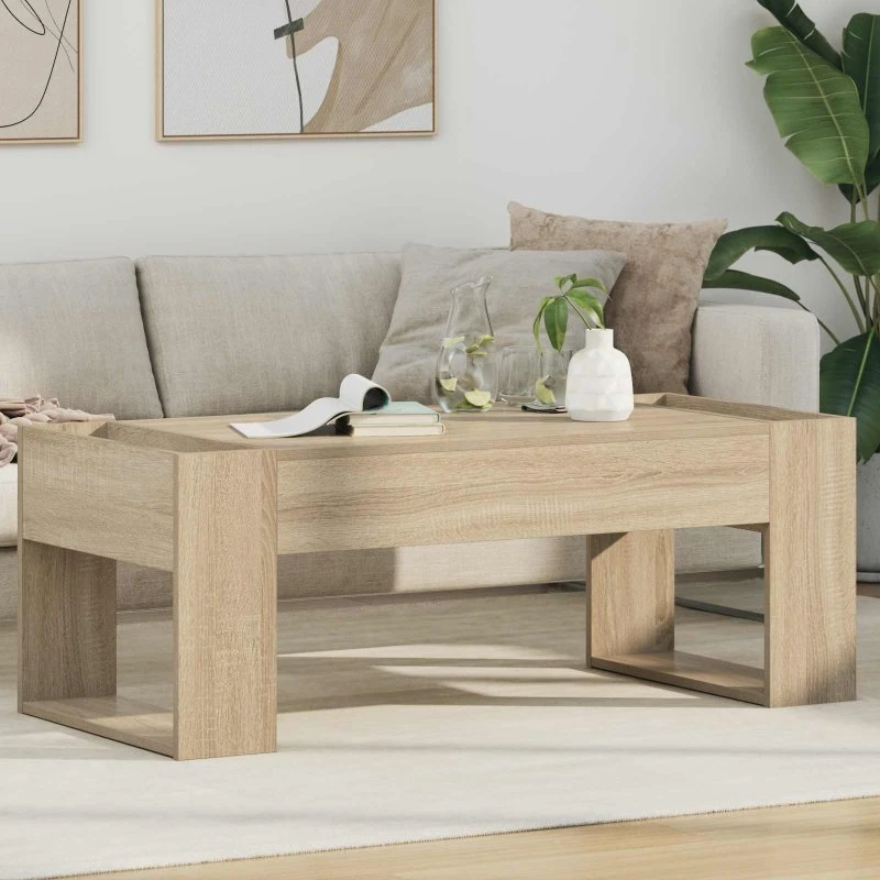 Sofabord Sonoma eg 110x50x41 cm – konstrueret træ