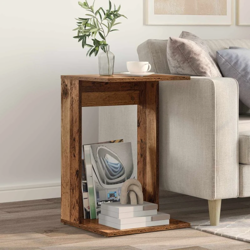 Sidebord Gammelt træ 40x38x62,5 cm - Konstrueret træ