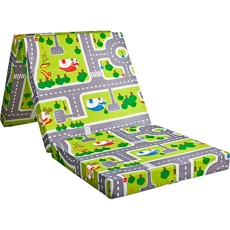 Play Foldemadras 190x63x8 cm – Vejmotiv