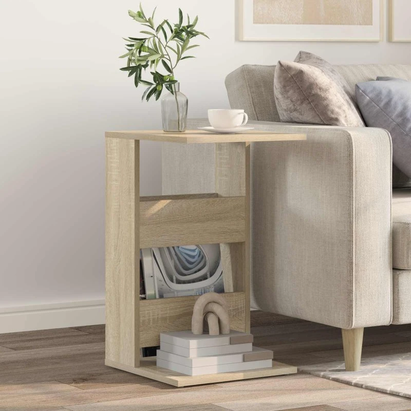 Sidebord Sonoma eg 40x35x60,5 cm – konstrueret træ