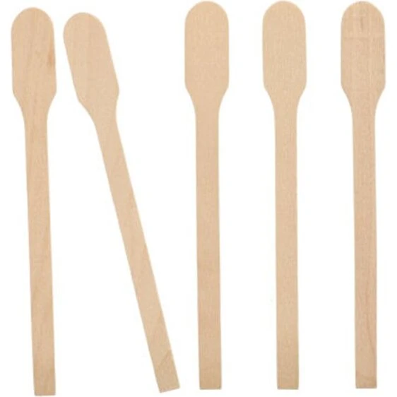 Starpak 100 stk. Rørepinde i naturtræ 13 cm