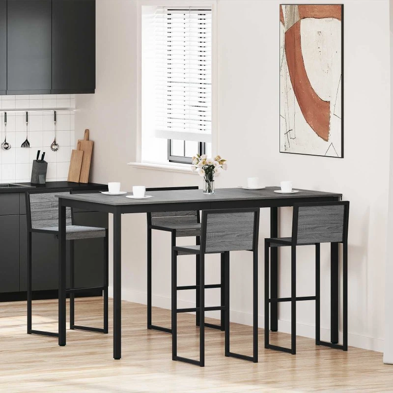 Spisebord i konstrueret træ, rektangulært