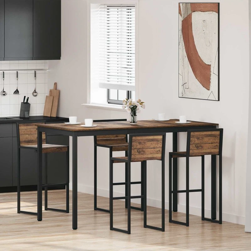 Spisebord i konstrueret træ, rektangulært – moderne design