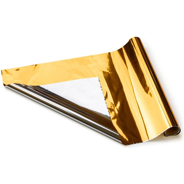 Dekorativ metallicfolie 50 m x 50 cm – guld/sølv