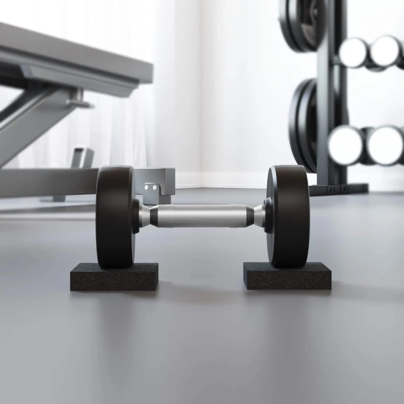 Gummipude Sort – Skridsikker Indendørs Måtte