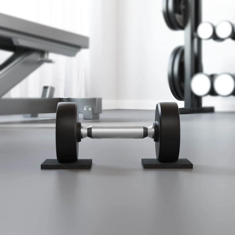 Gummipude Sort – Skridsikker gummimåtte