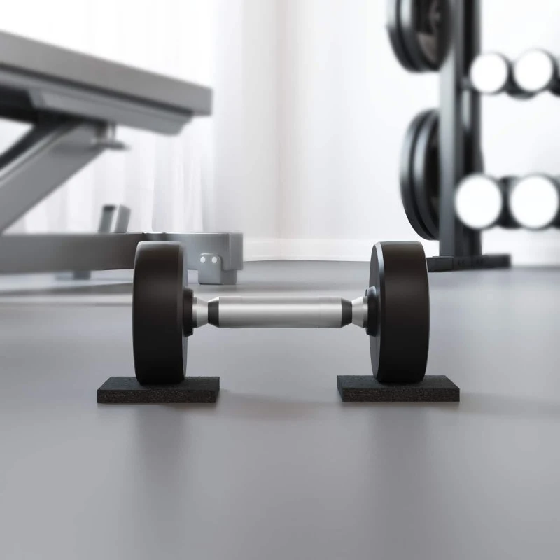 Gummipude Sort – Skridsikker gummimåtte