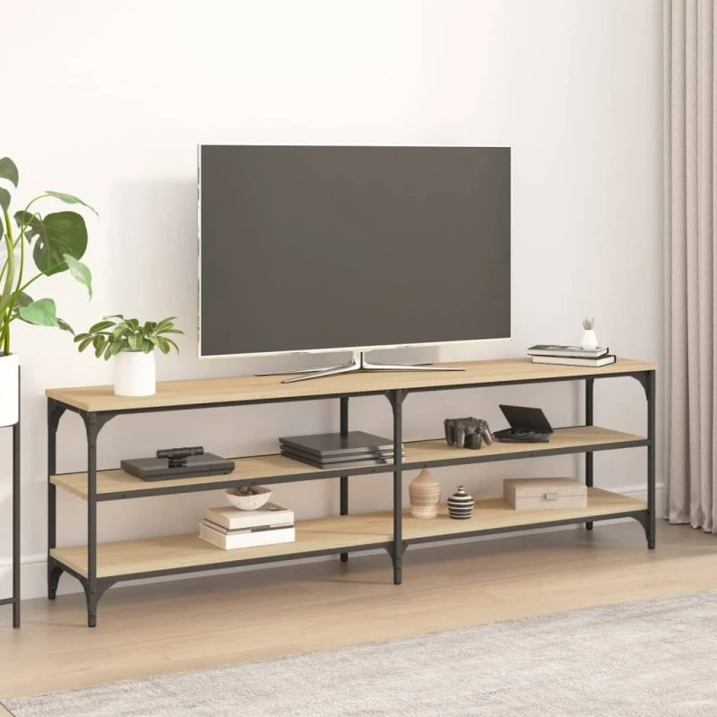 vidaXL TV-bord 160x30x50 cm konstrueret træ Sonoma-eg