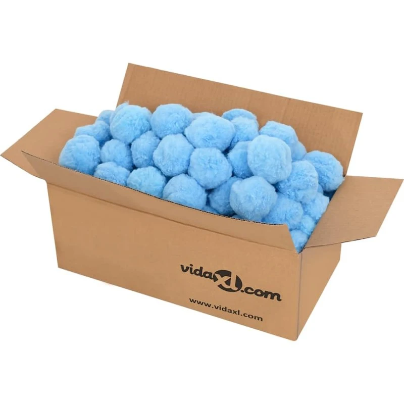 vidaXL filterkugler til pool 700 g antibakteriel PE blå