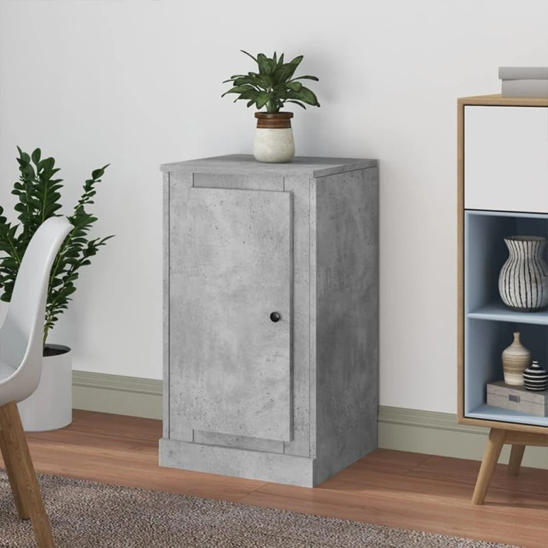 vidaXL skænk 37,5x35,5x67,5 cm konstrueret træ - betongrå