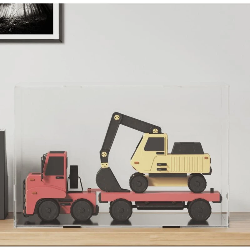 vidaXL displaykasse i akryl transparent 56x36x37 cm