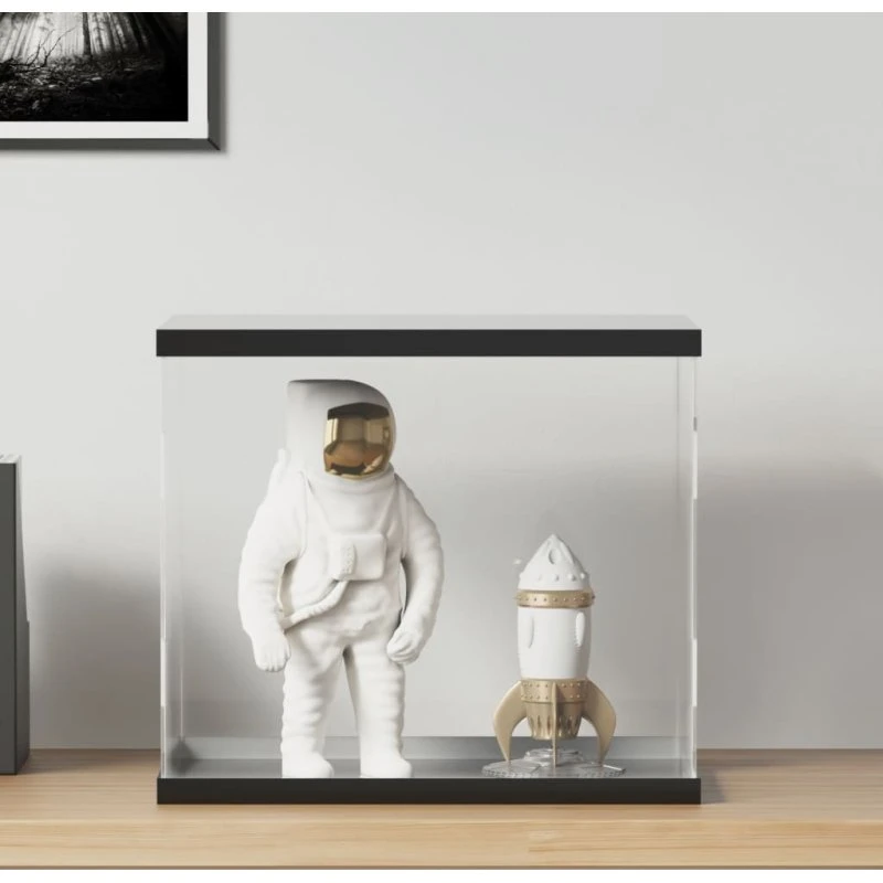 vidaXL displaykasse akryl 40×36×35 cm, transparent/sort