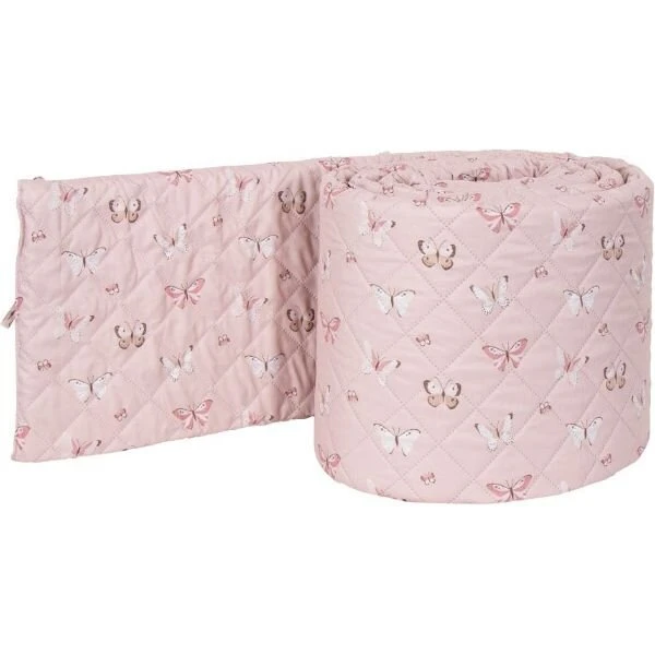 Nordstrand Home Sengerand 360x30 cm - Lyserød Sommerfugle