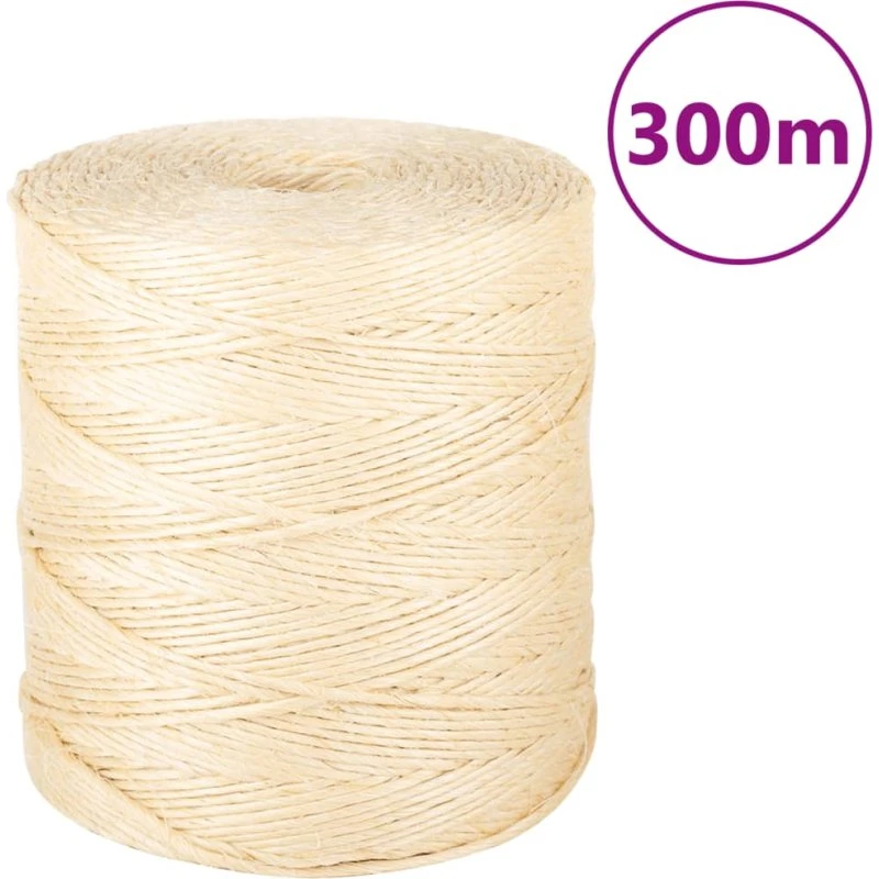 vidaXL reb 100% sisal 2 mm 300 m