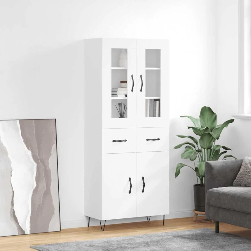 vidaXL højskab 69,5x34x180 cm hvid