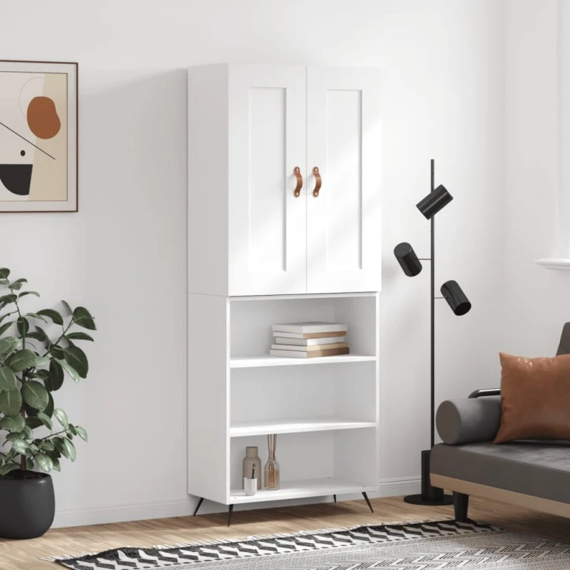 vidaXL højskab 69,5x34x180 cm hvid