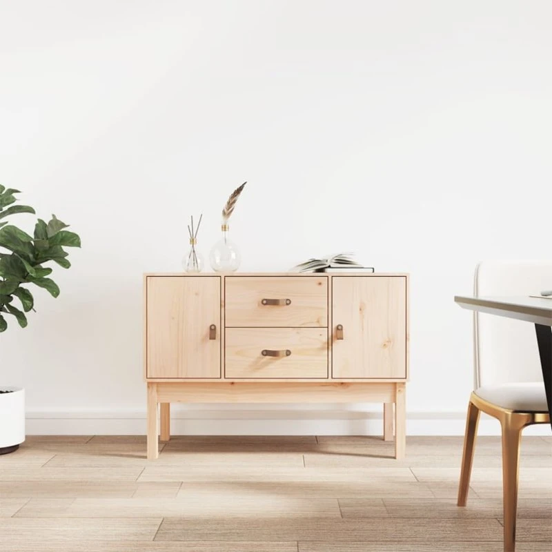 Skænk 110x40x78 cm i massivt fyrretræ - natur
