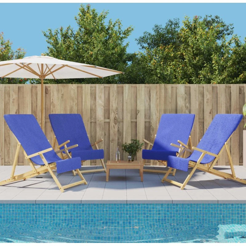 vidaXL strandhåndklæder 4 stk 60x135 cm 400 GSM kongeblå