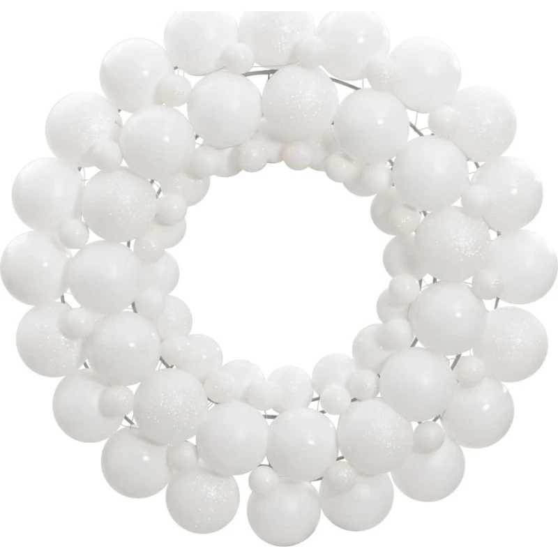 vidaXL julekrans 45 cm polystyren hvid