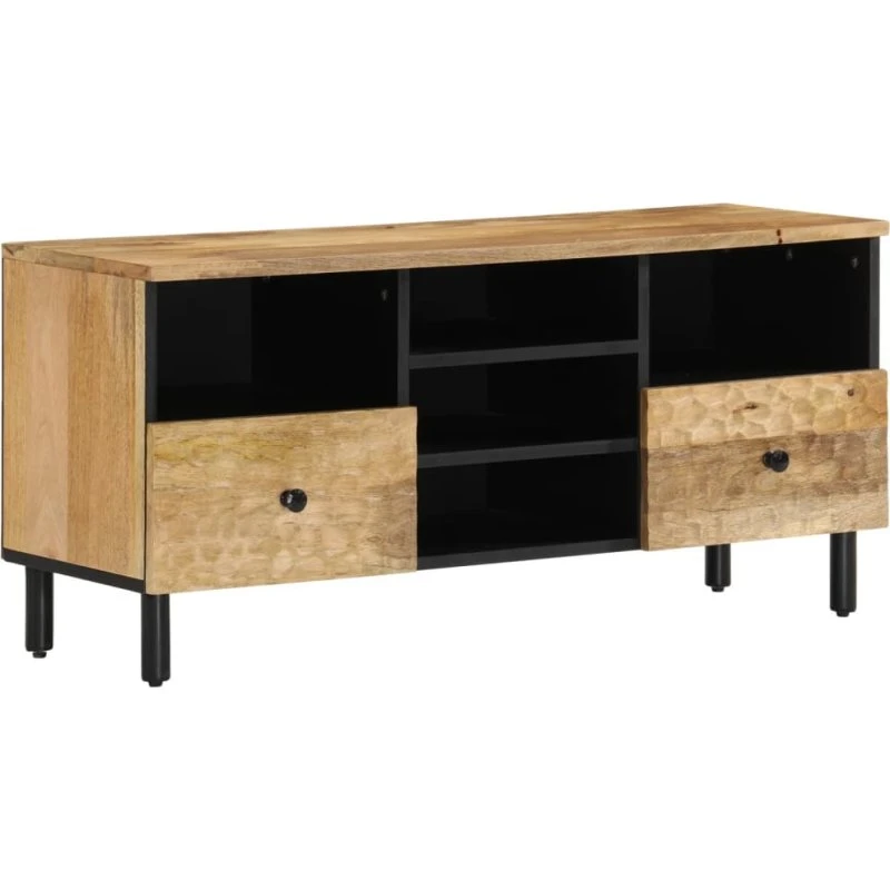 vidaXL TV-bord 100x33x46 cm massivt mangotræ