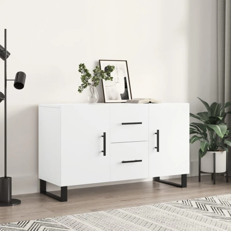 vidaXL skænk 100x36x60 cm konstrueret træ hvid
