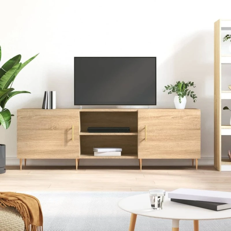 vidaXL TV-bord 150x30x50 cm i sonoma-eg