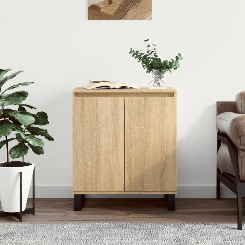 vidaXL skænk 60x35x70 cm konstrueret træ Sonoma-eg
