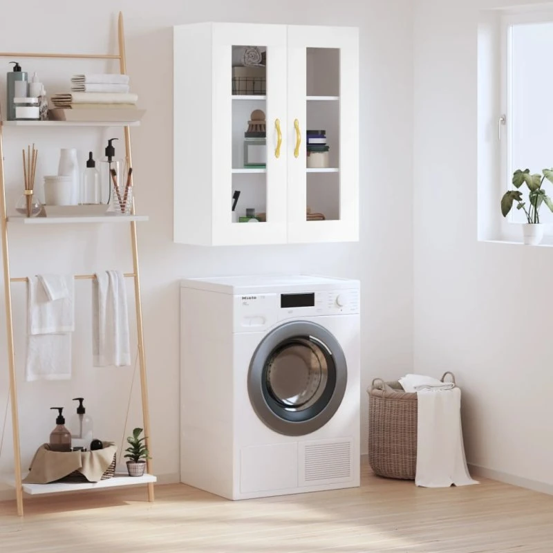 vidaXL væghængt skab 69,5x34x90 cm hvid