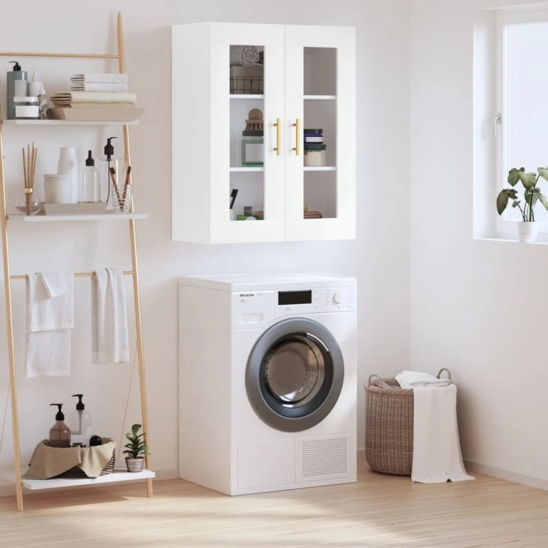 vidaXL væghængt skab 69,5x34x90 cm hvid