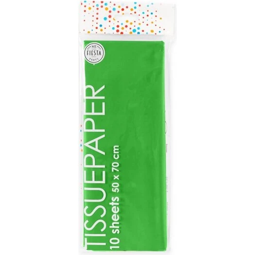 Silkepapir lys grøn 50x70 cm - 10 ark