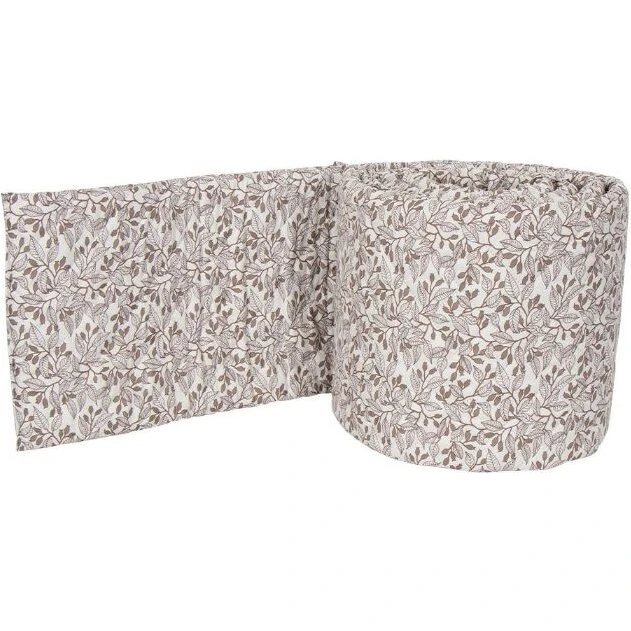 Nordstrand Home Sengerand Leaves 360x30 cm, beige/brun