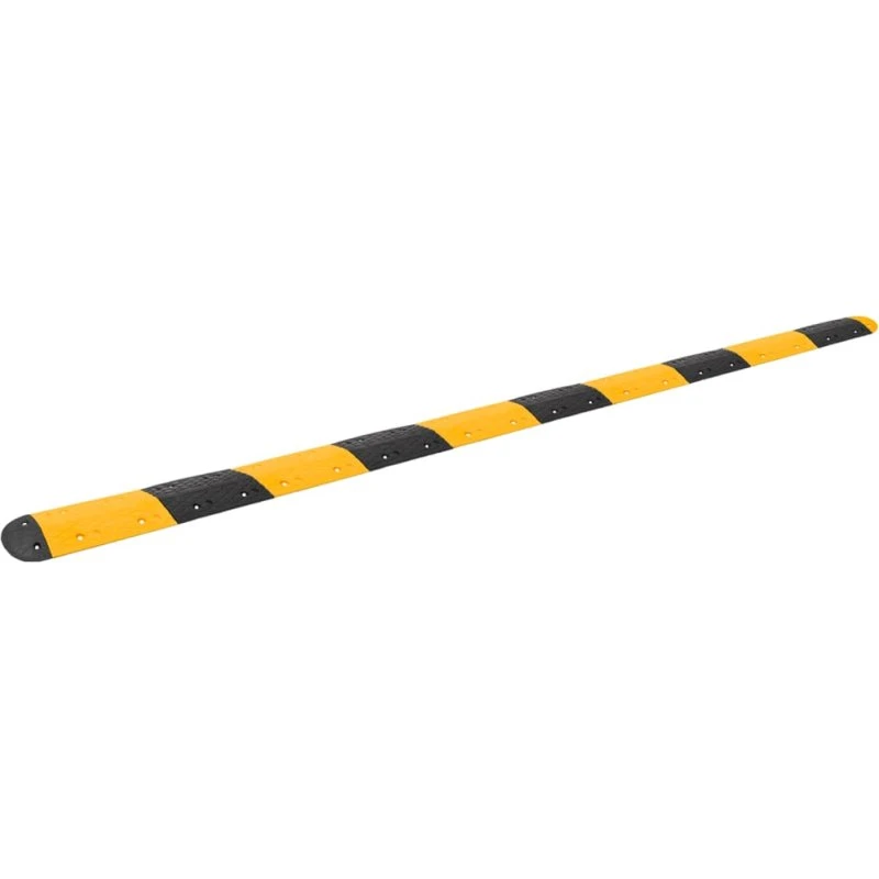 vidaXL vejbump 517x32,5x4 cm gummi gul/sort