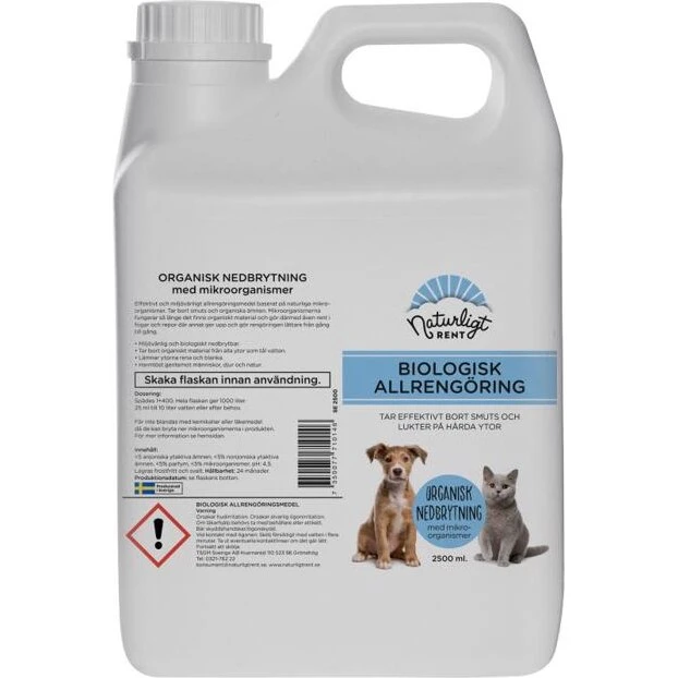 Naturligt Rent Biologisk Universalrengøringsmiddel 2500 ml