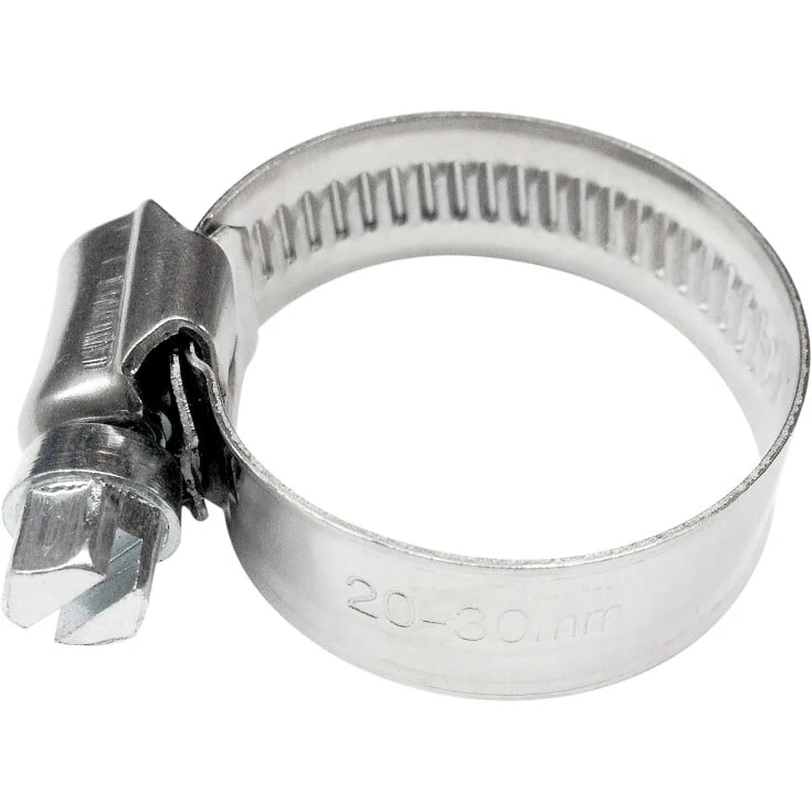 Rustfri spændebånd AISI 304 18–25 mm (12 mm bånd)