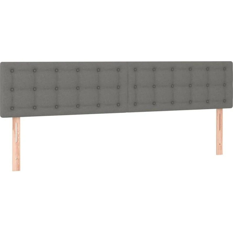 vidaXL sengegavle 2 stk. 100x5x78/88 cm stof mørkegrå