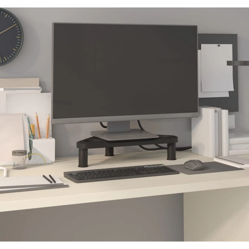 vidaXL skærmstander til hjørne 49x28x10,5 cm sort