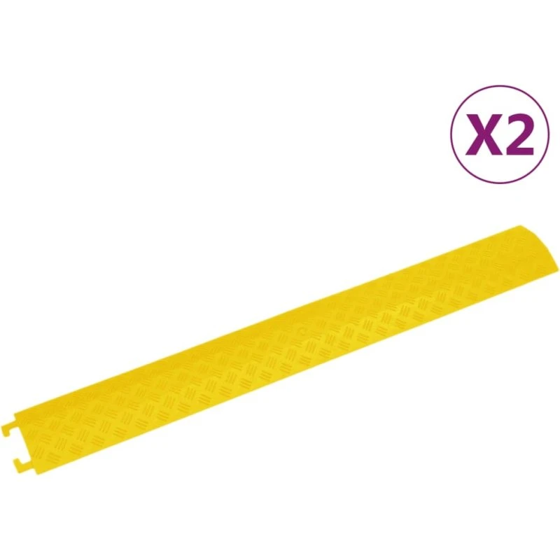 vidaXL kabelbeskyttere 2 stk. 98,5 cm gul