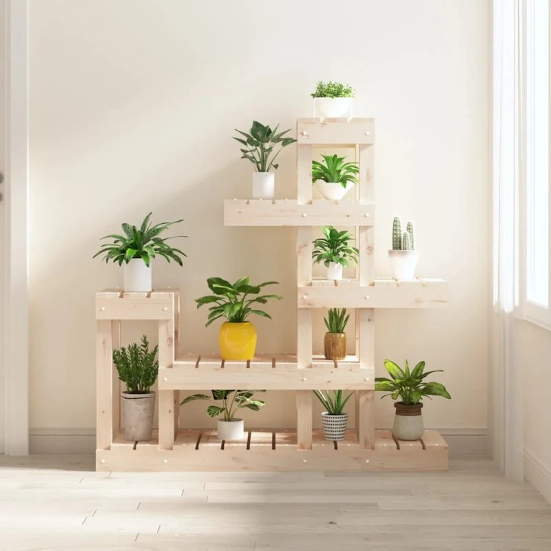vidaXL plantestativ 92x25x97 cm massivt fyrretræ