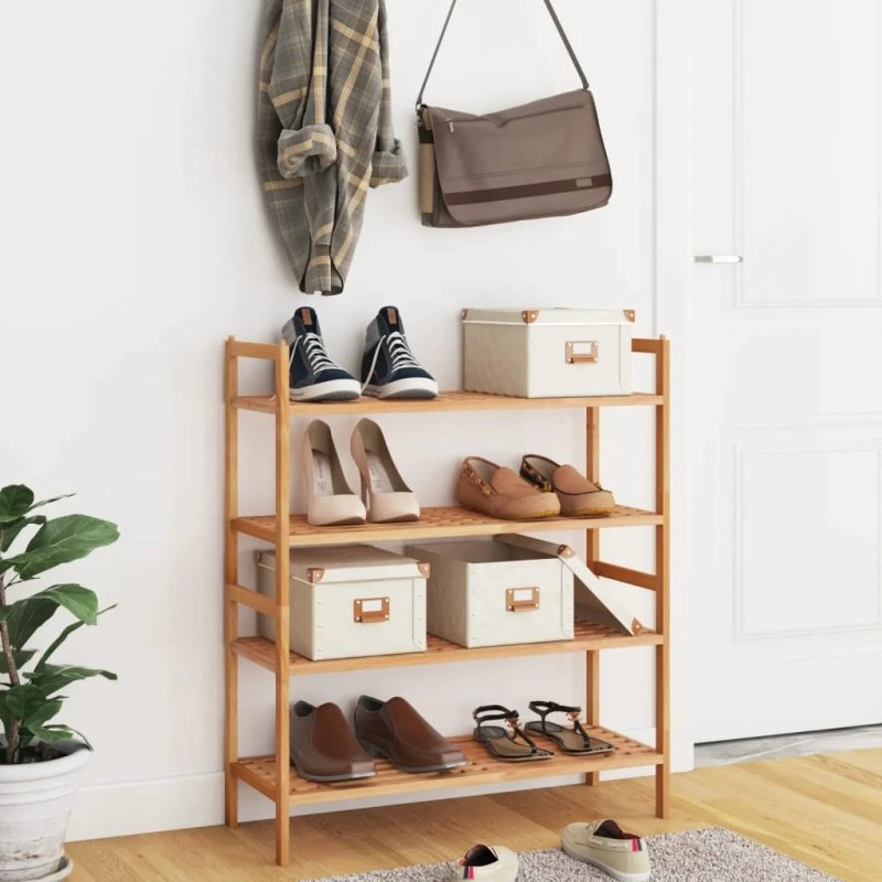 vidaXL Skoreoler 2 stk. 69x27x41 cm massivt valnøddetræ